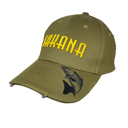 Olive cap with LEDs